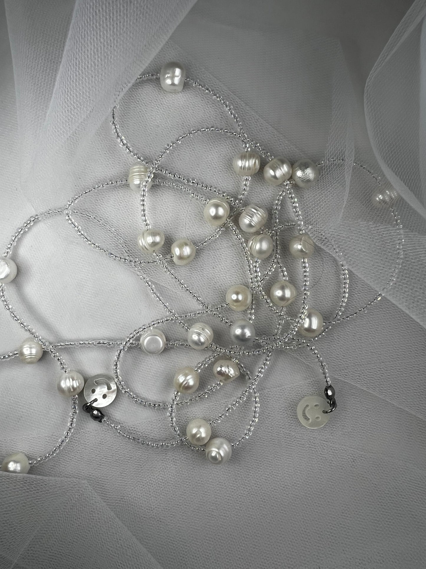 :) Pearly Wrap Around Necklace