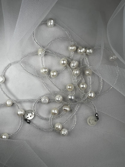 :) Pearly Wrap Around Necklace