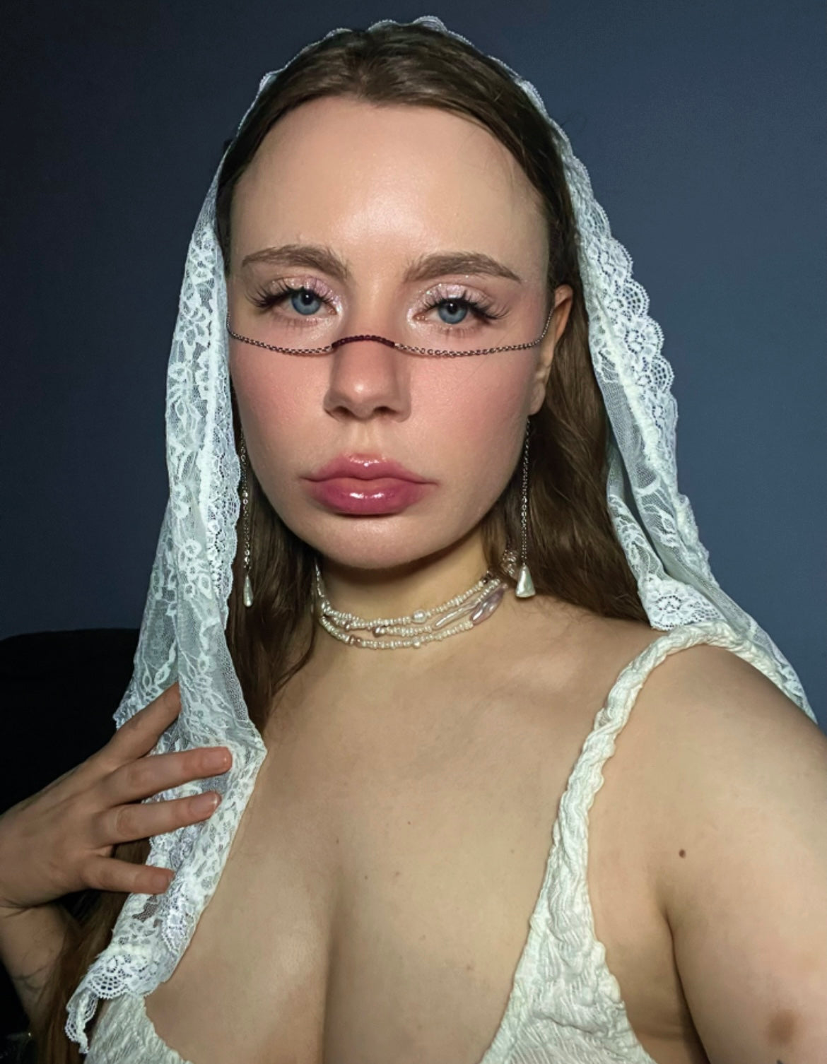 Pom Face Chain