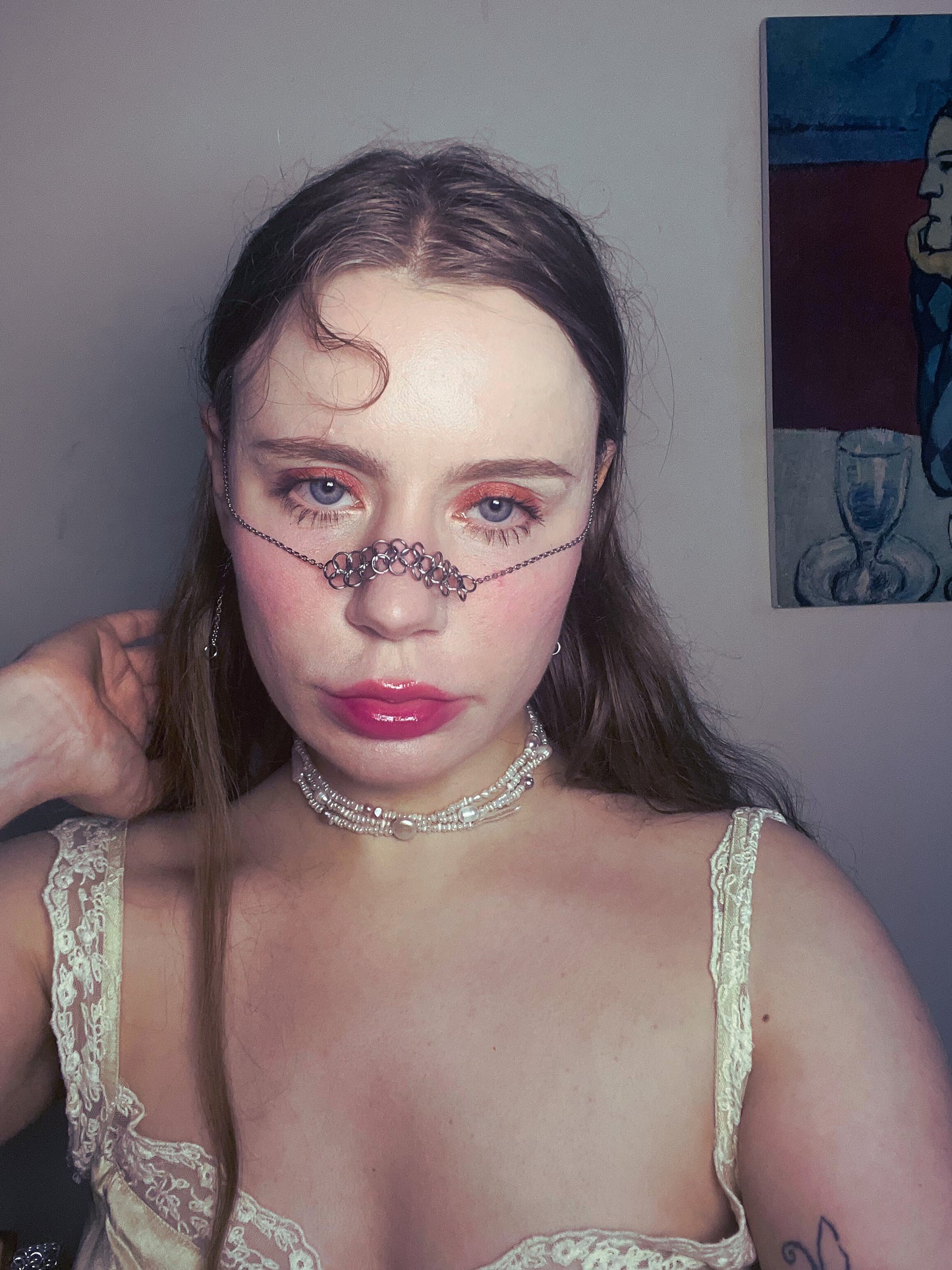 Steel Chainmaille Face Chain