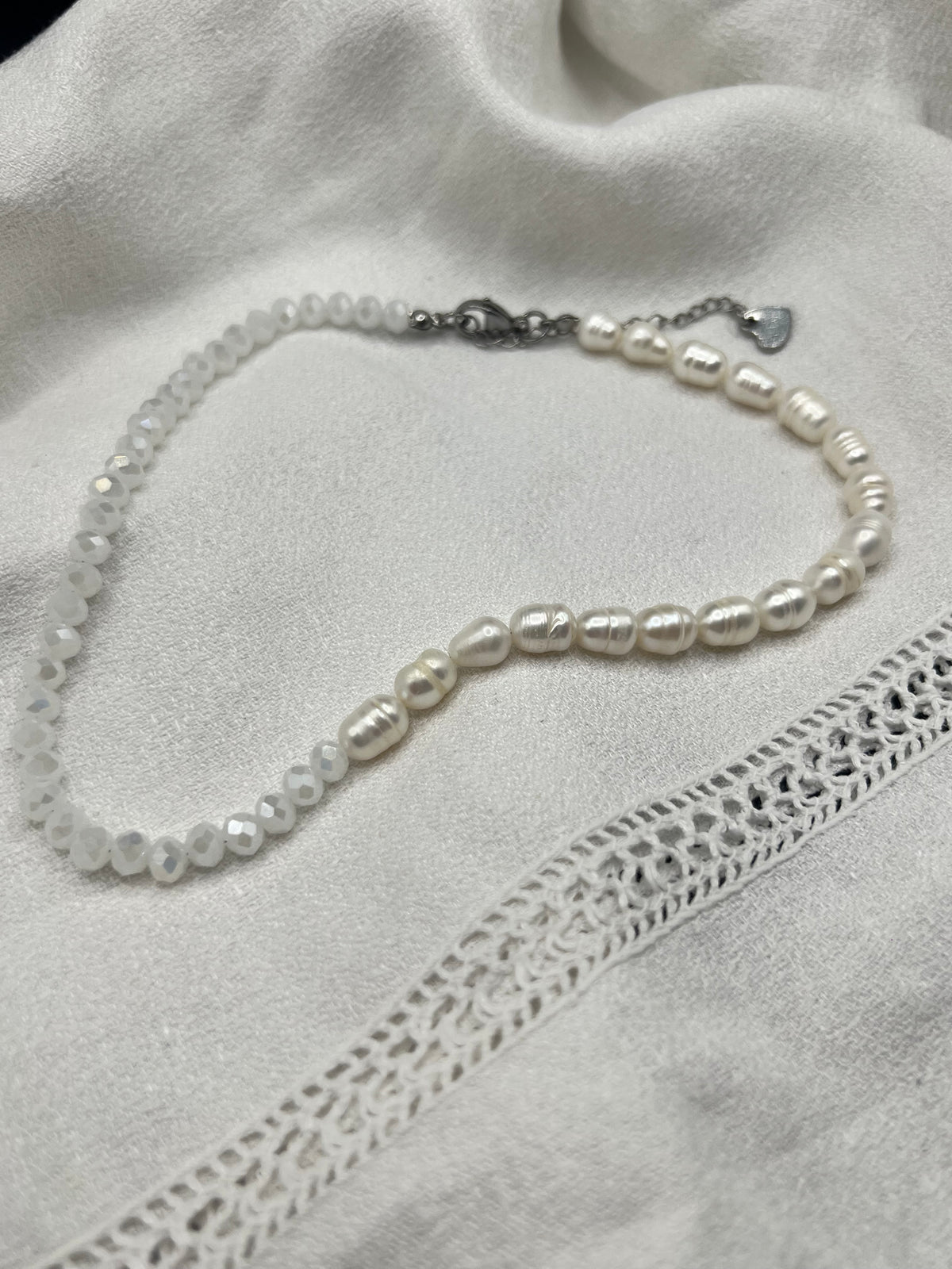Half and Half Choker Necklace