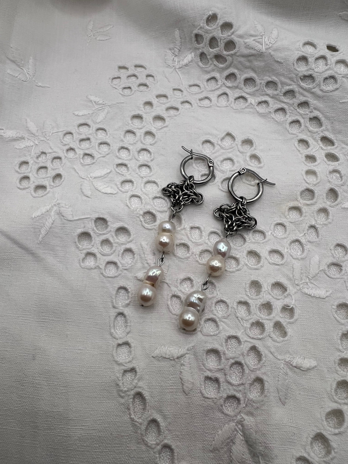 Potato Chainmaille Earrings
