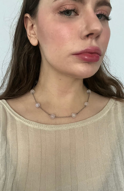 Smoky Chain Choker Necklace