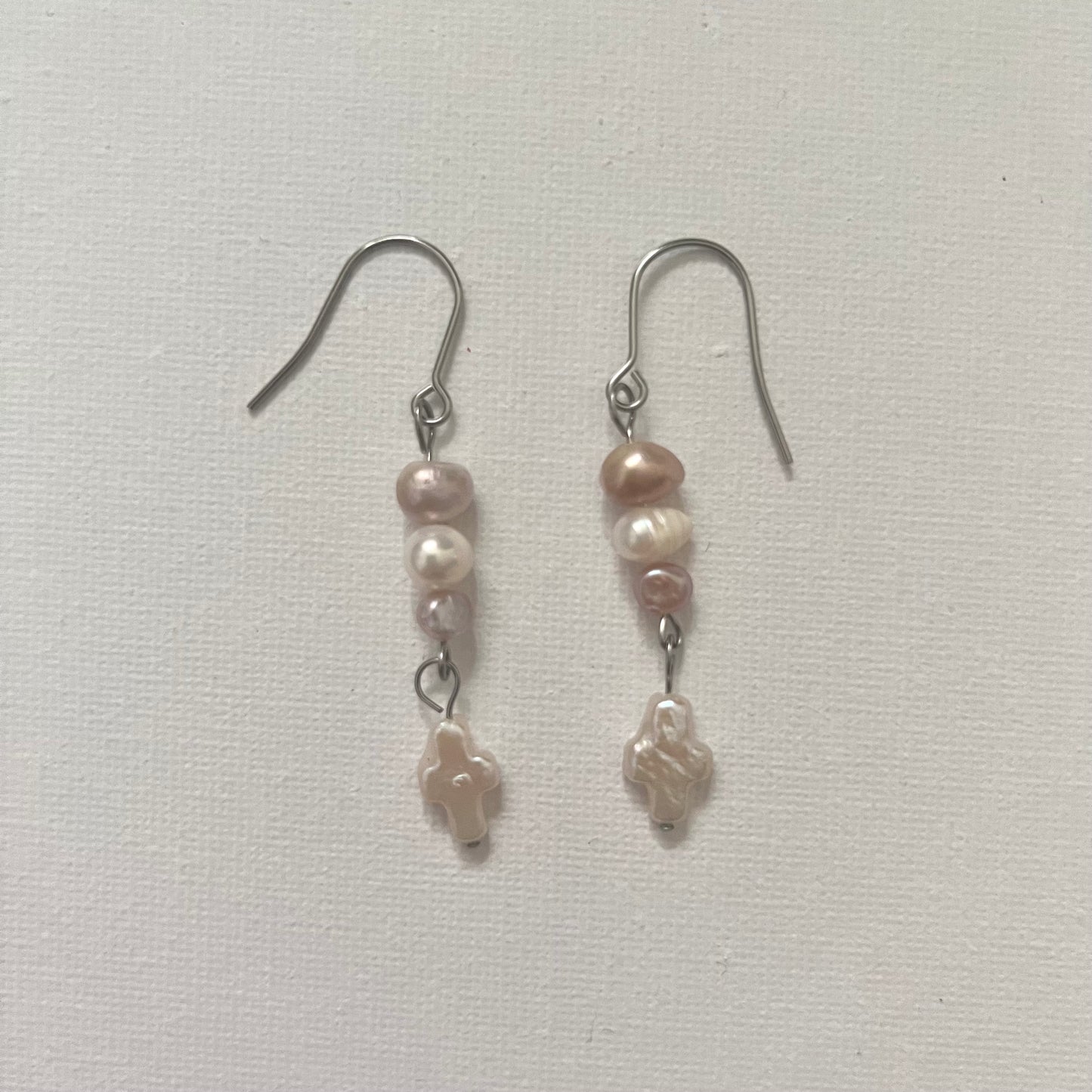 Crossy Pearl Earrings