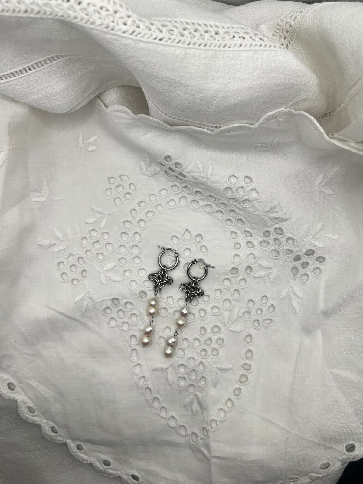 Potato Chainmaille Earrings