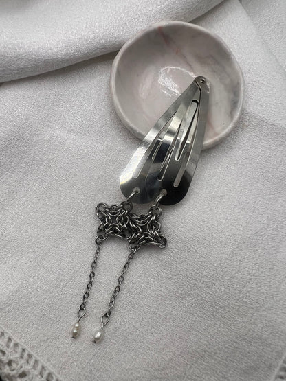 Hyacinth Chainmaille Hairclips