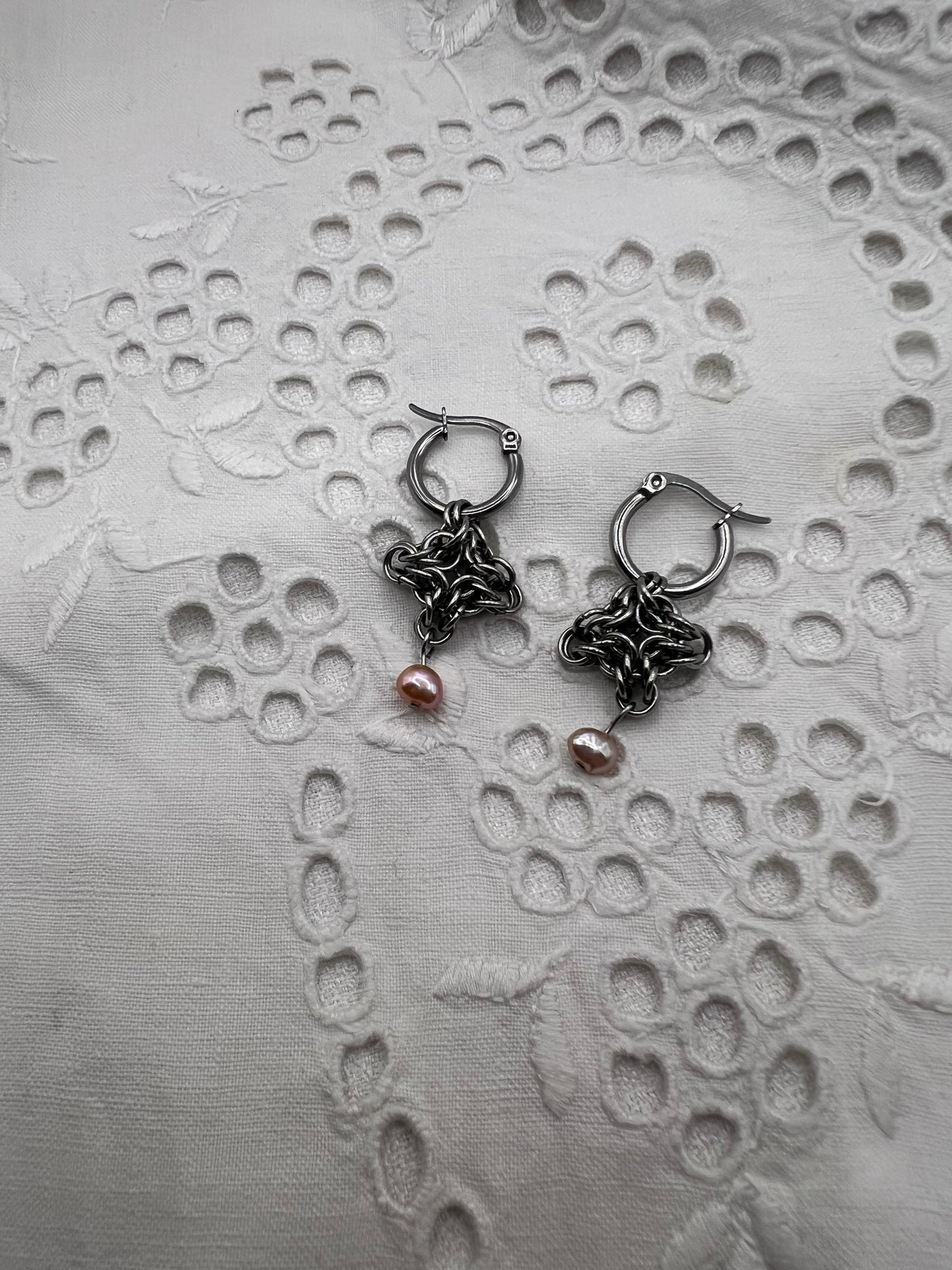Sunset Chainmaille Earrings